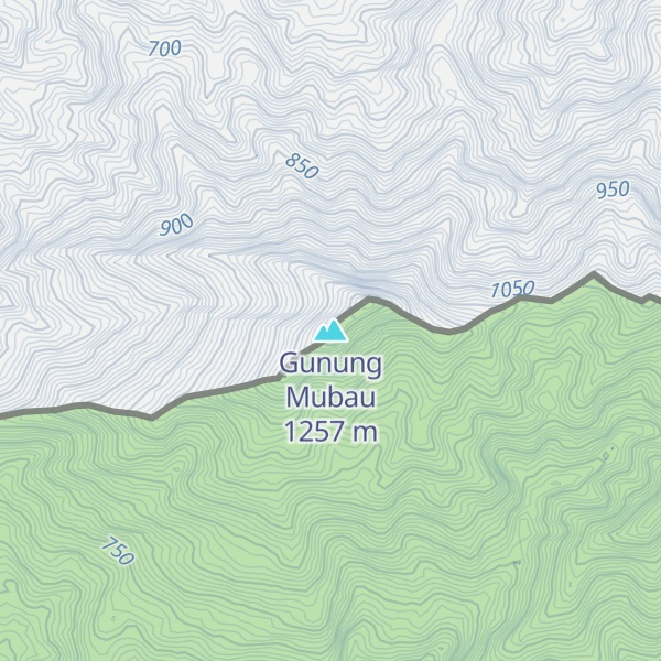 Map of Gunung Mubau