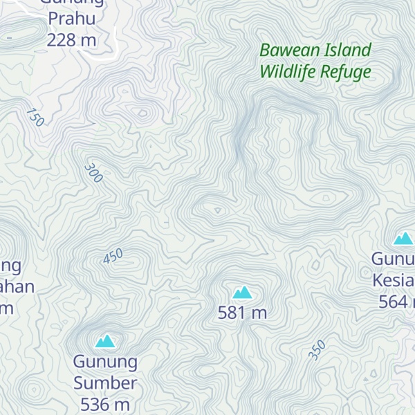 Map of Gunung Menangis