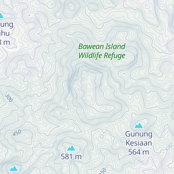 Map of Gunung Besar