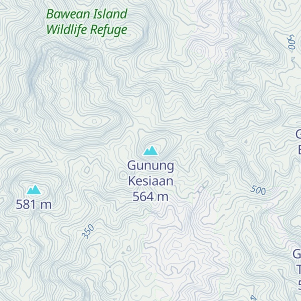 Map of Gunung Kesiaan