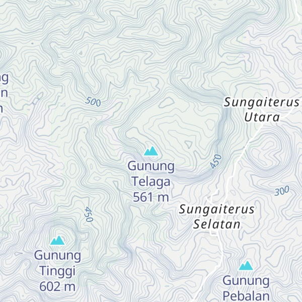 Map of Gunung Telaga