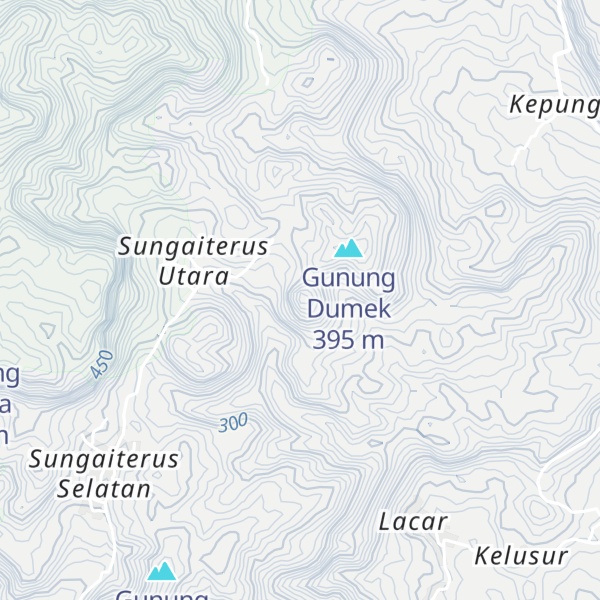 Map of Gunung Lembing Kobeng