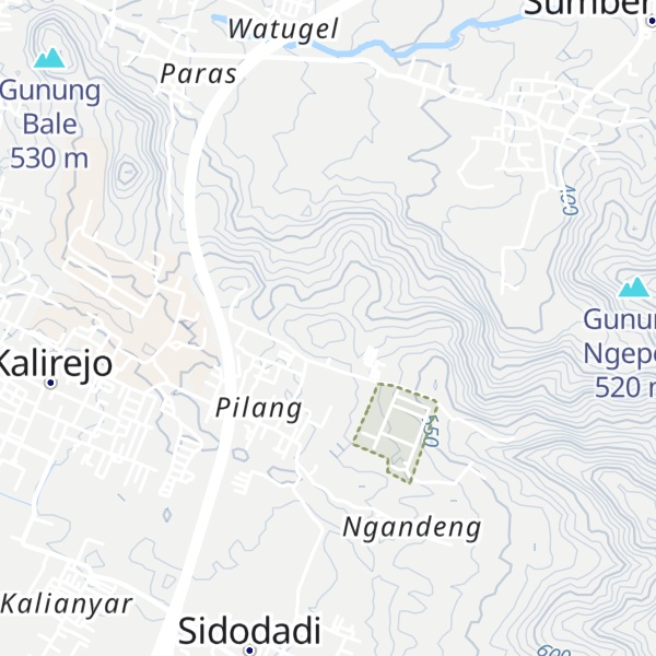 Map of Gunung Pilang