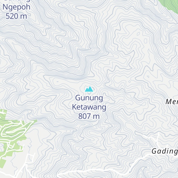 Map of Gunung Ketawang