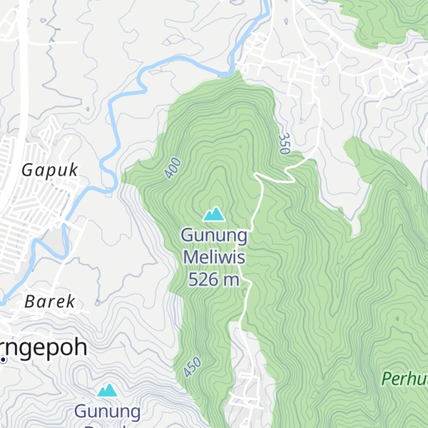 Map of Gunung Meliwis