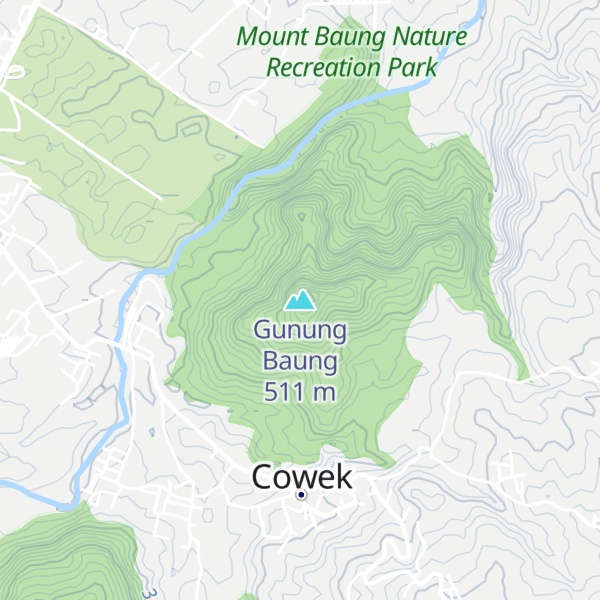 Map of Gunung Baung