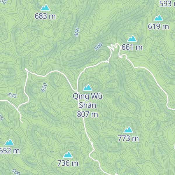Map of Qìng Wù Shān