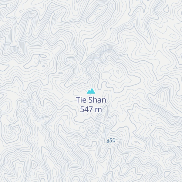 Map of Tie Shan