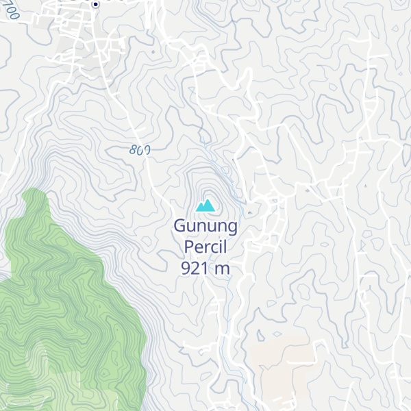Map of Gunung Percil
