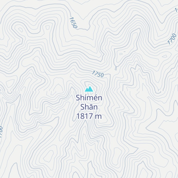 Map of Shímén Shān