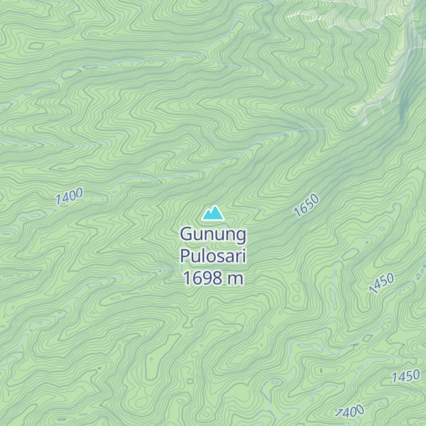 Map of Gunung Pulosari