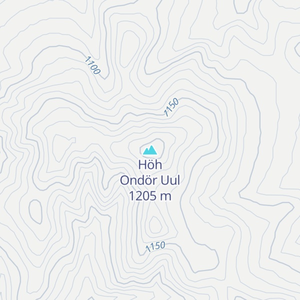Map of Höh Ondör Uul