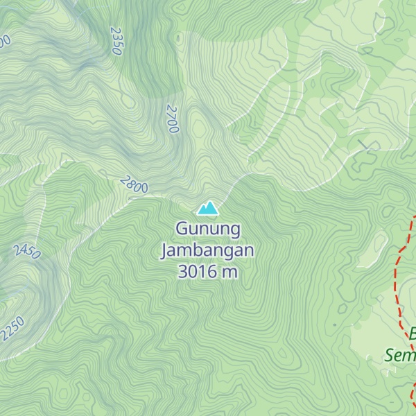 Map of Gunung Jambangan