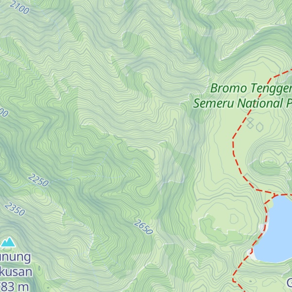 Map of Gunung Pongangancilik