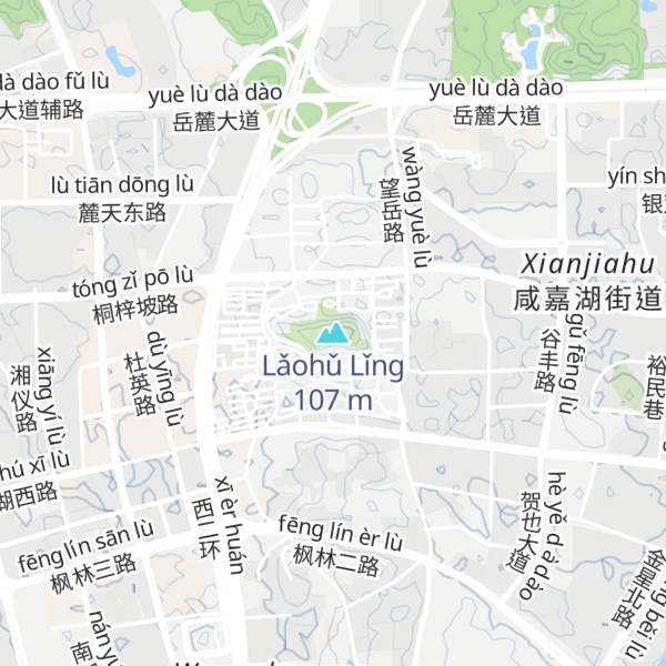 Map of Lǎohǔ Lǐng