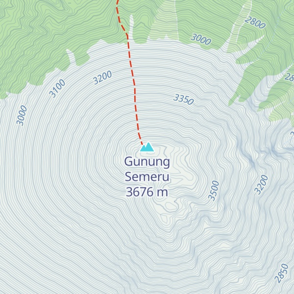 Map of Gunung Semeru