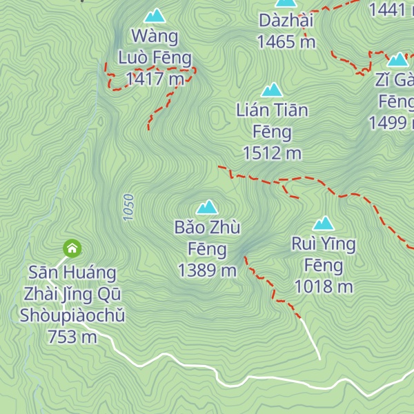 Map of Bǎo Zhù Fēng