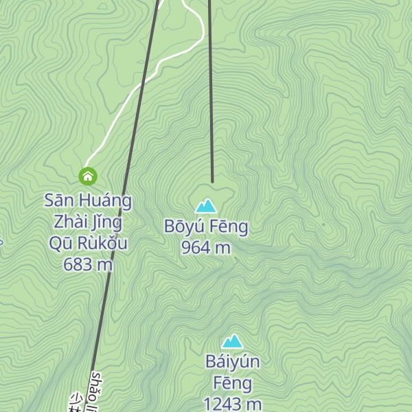 Map of Bōyú Fēng
