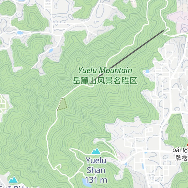 Map of Yuè Lùshān