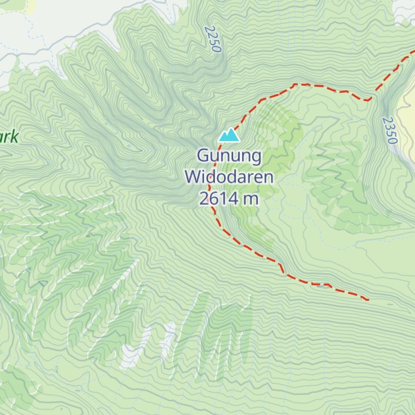 Map of Gunung Watangan