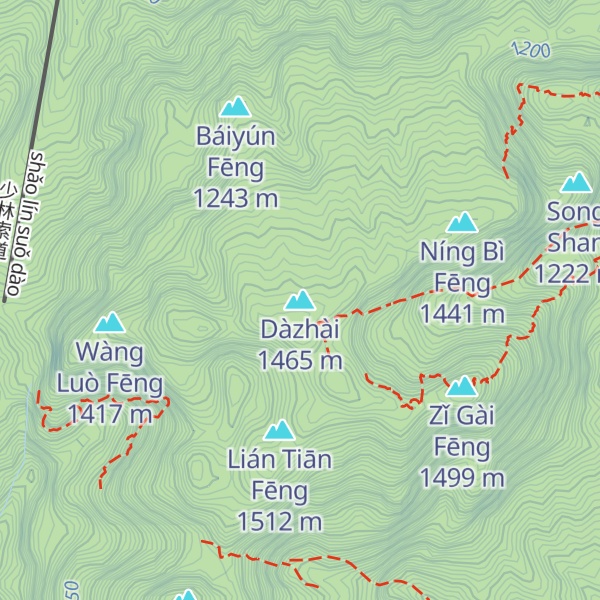 Map of Dàzhài