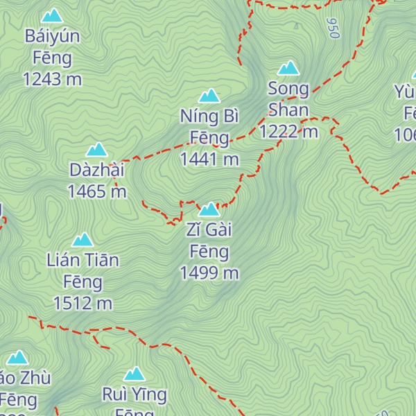 Map of Zǐ Xiāo Fēng ( Lóu Jiān )