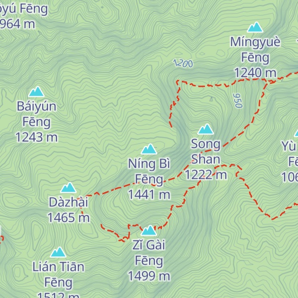 Map of Níng Bì Fēng