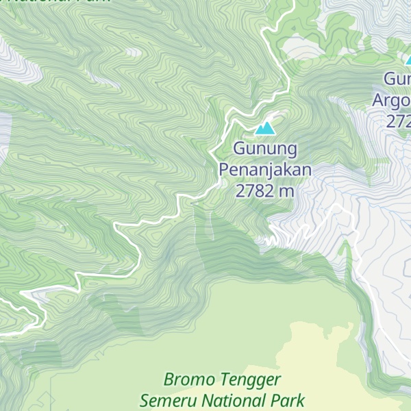 Map of Gunung Pananjakan