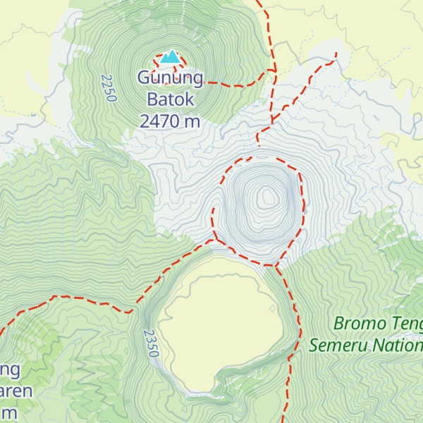 Map of Gunung Bromo