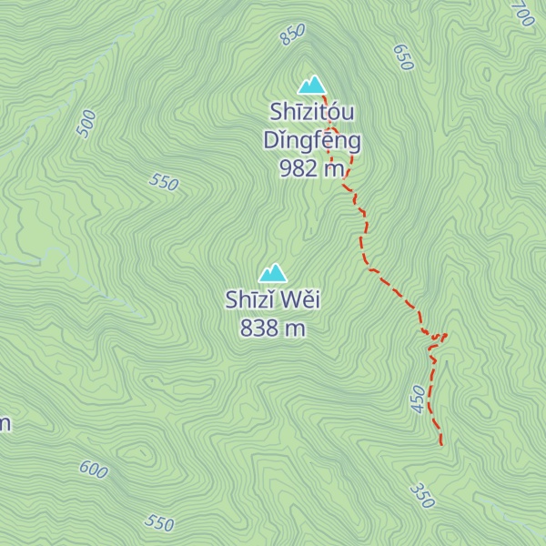 Map of Shīzǐ Wěi
