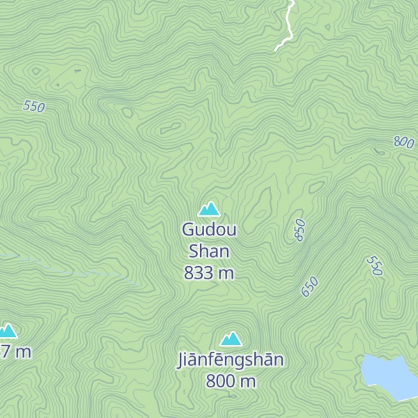 Map of Gudou Shan