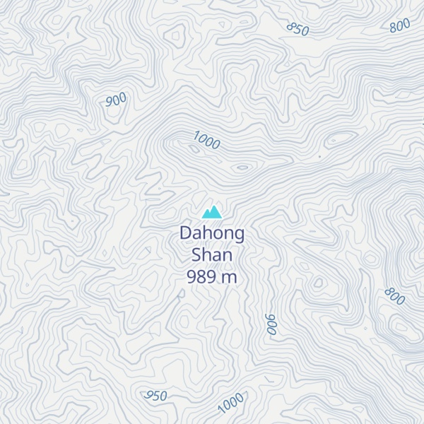 Map of Dahong Shan