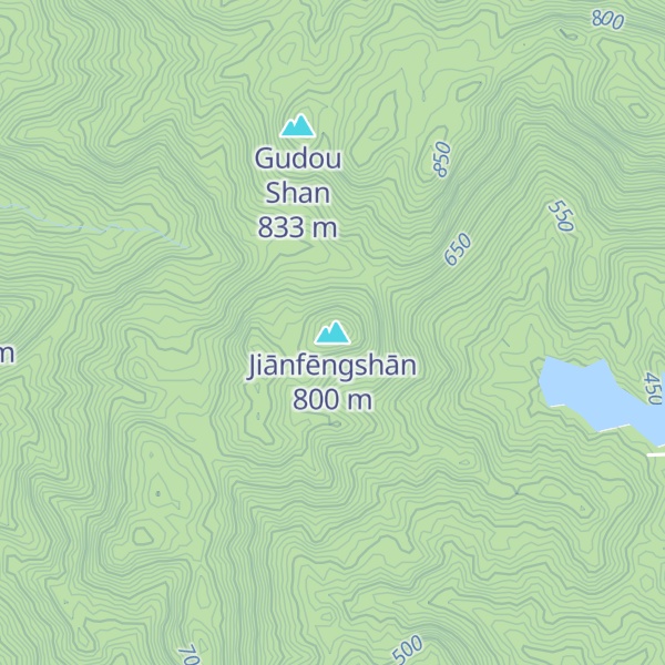 Map of Jiānfēngshān