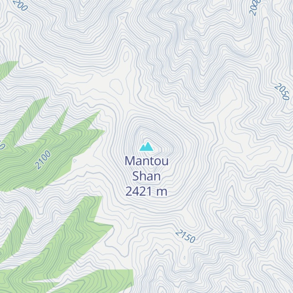 Map of Mantou Shan