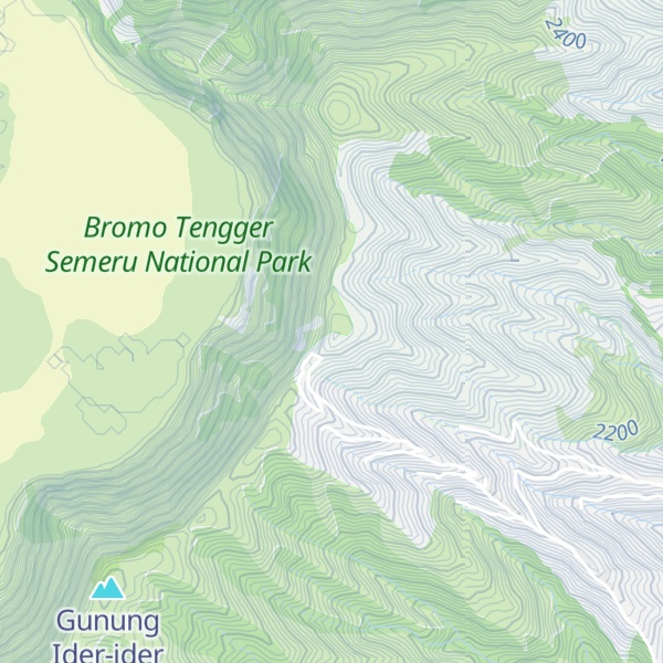 Map of Puncak B29