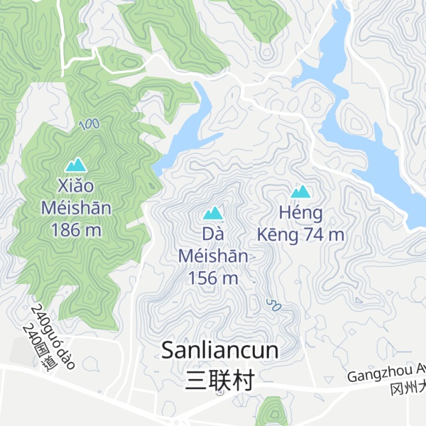 Map of Dà Méishān