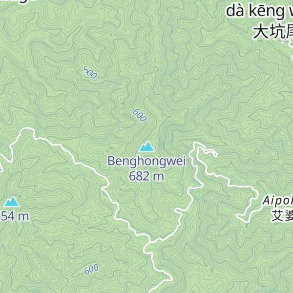 Map of Benghongwei