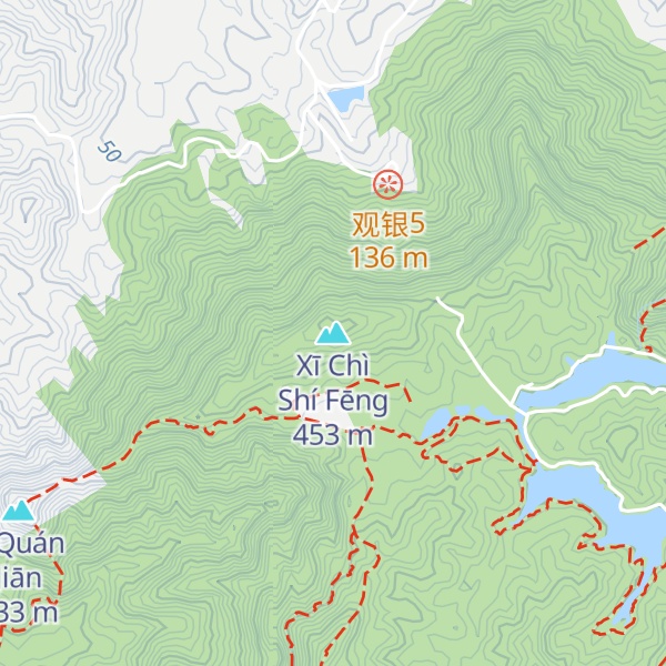 Map of Xī Chì Shí Fēng
