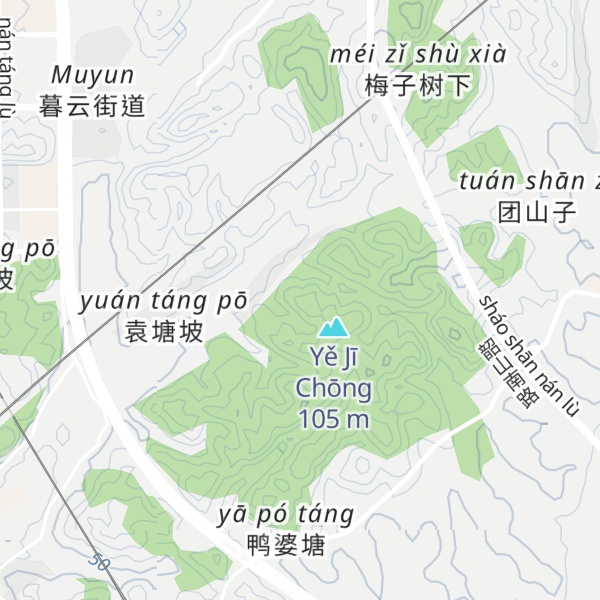 Map of Gǔn Zǐ Lǐng