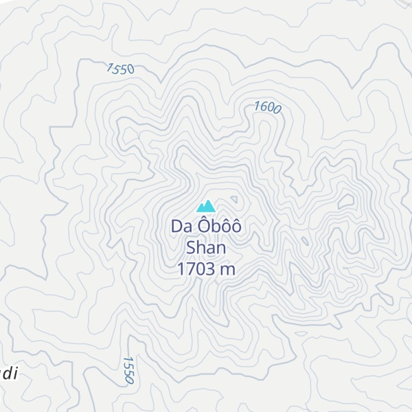 Map of Da Ôbôô Shan