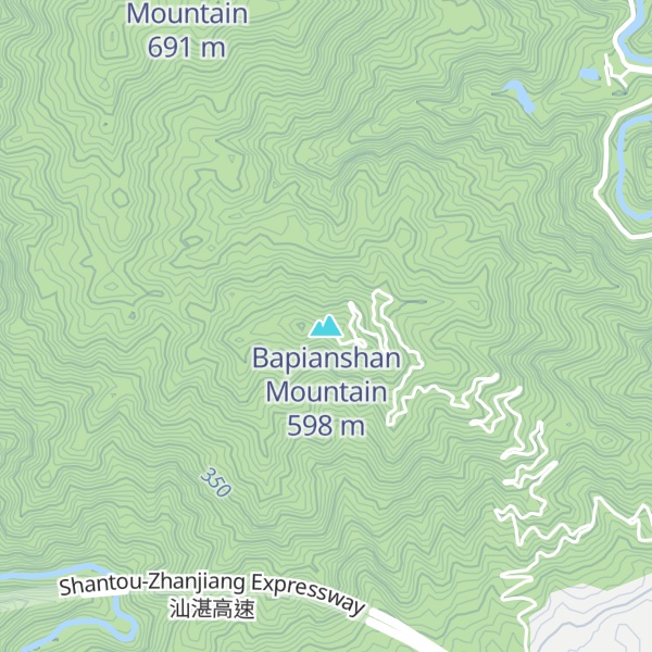 Map of Bapianshan Mountain
