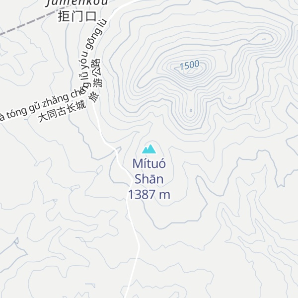 Map of Mítuó Shān