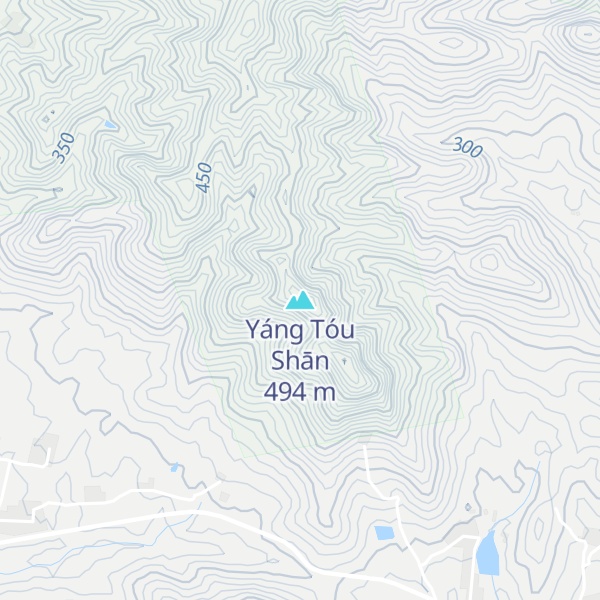 Map of Yáng Tóu Shān