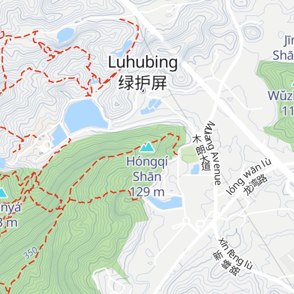 Map of Hóngqí Shān