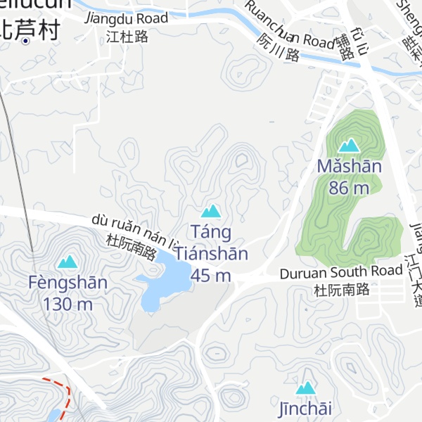 Map of Táng Tiánshān
