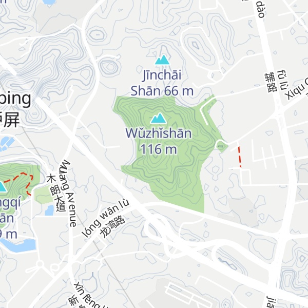 Map of Mó Shíshān