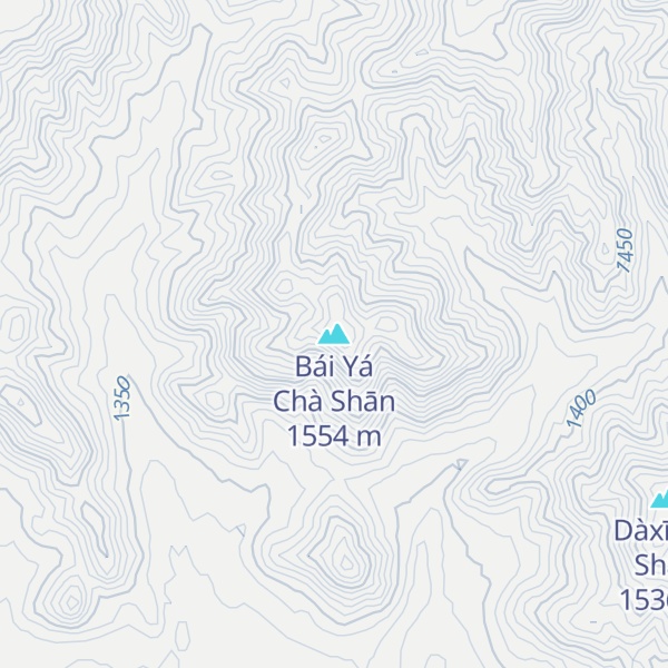 Map of Bái Yá Chà Shān