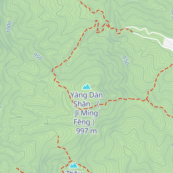 Map of Yáng Dàn Shān （ Jī Míng Fēng ）