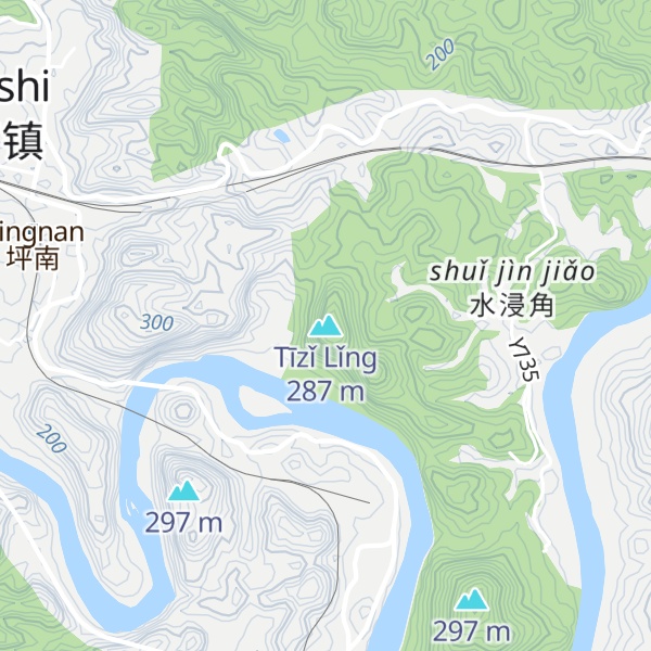 Map of Tīzǐ Lǐng