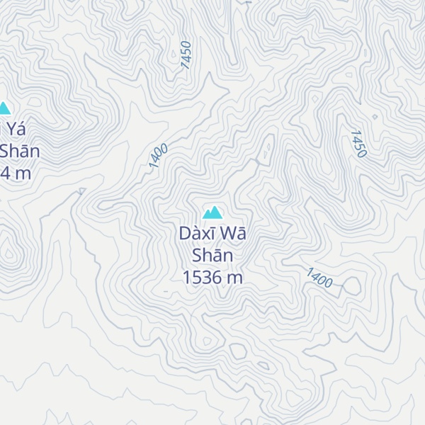 Map of Dàxī Wā Shān